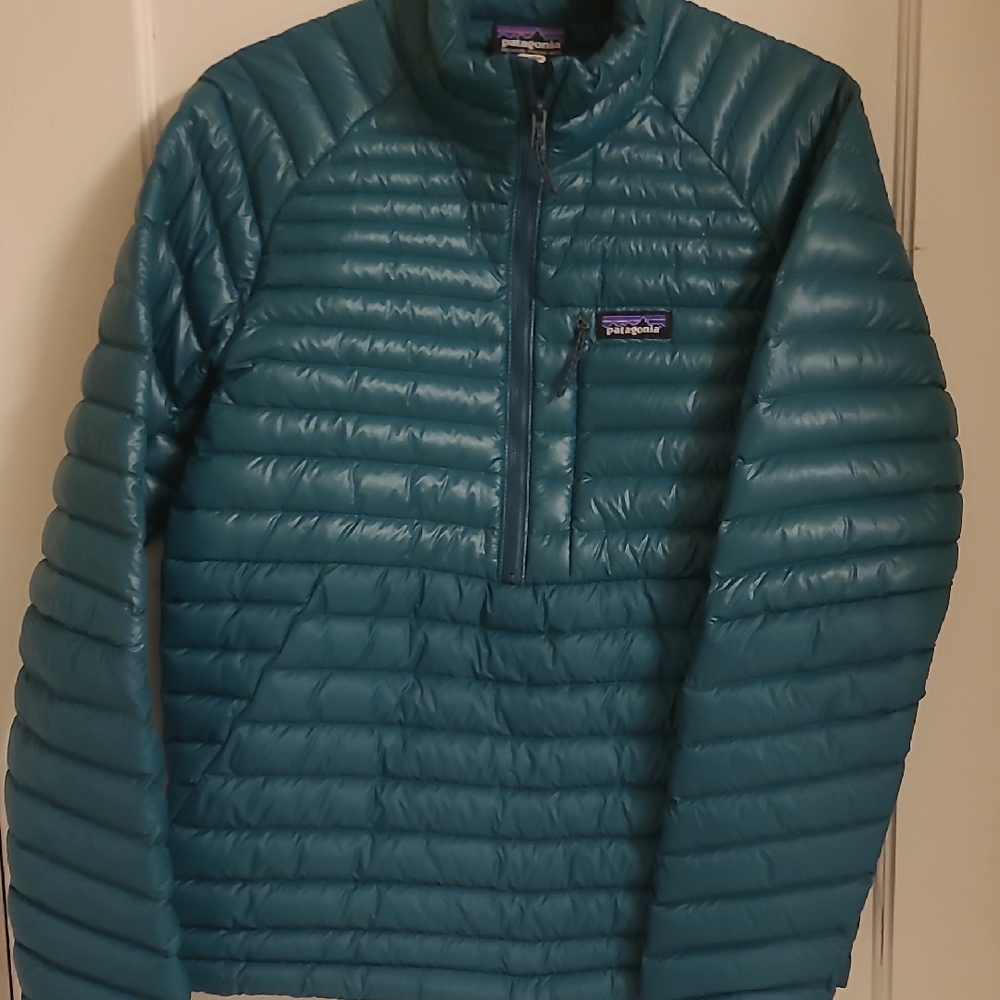 Patagonia Teal Green Pullover Alplight Alplite Jacket
